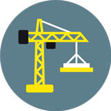 Chantier de construction (grue)